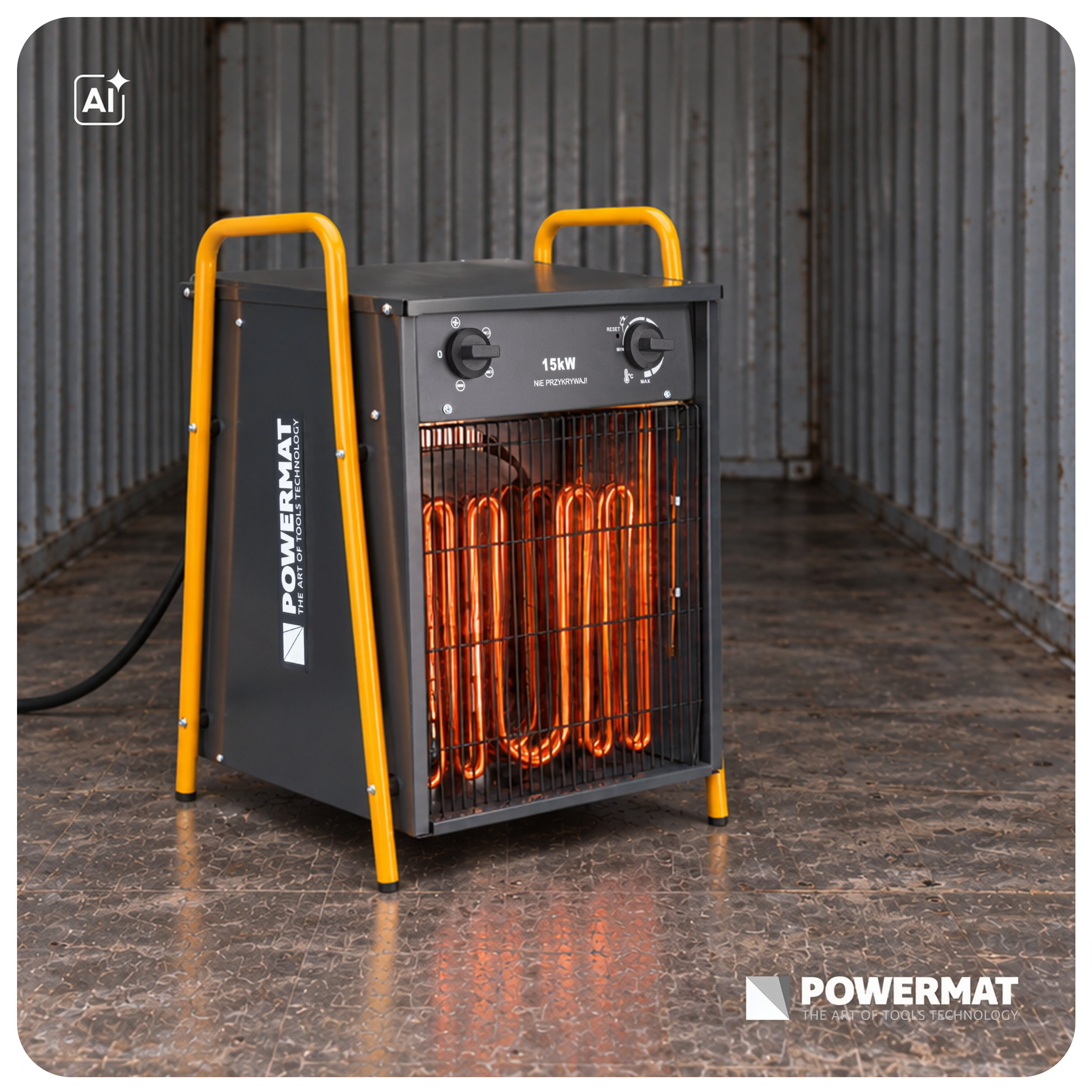 ELEKTRICKÉ TOPIDLO VENTILÁTOR FARELKA 15kW 400V PM-NAG-15EDN