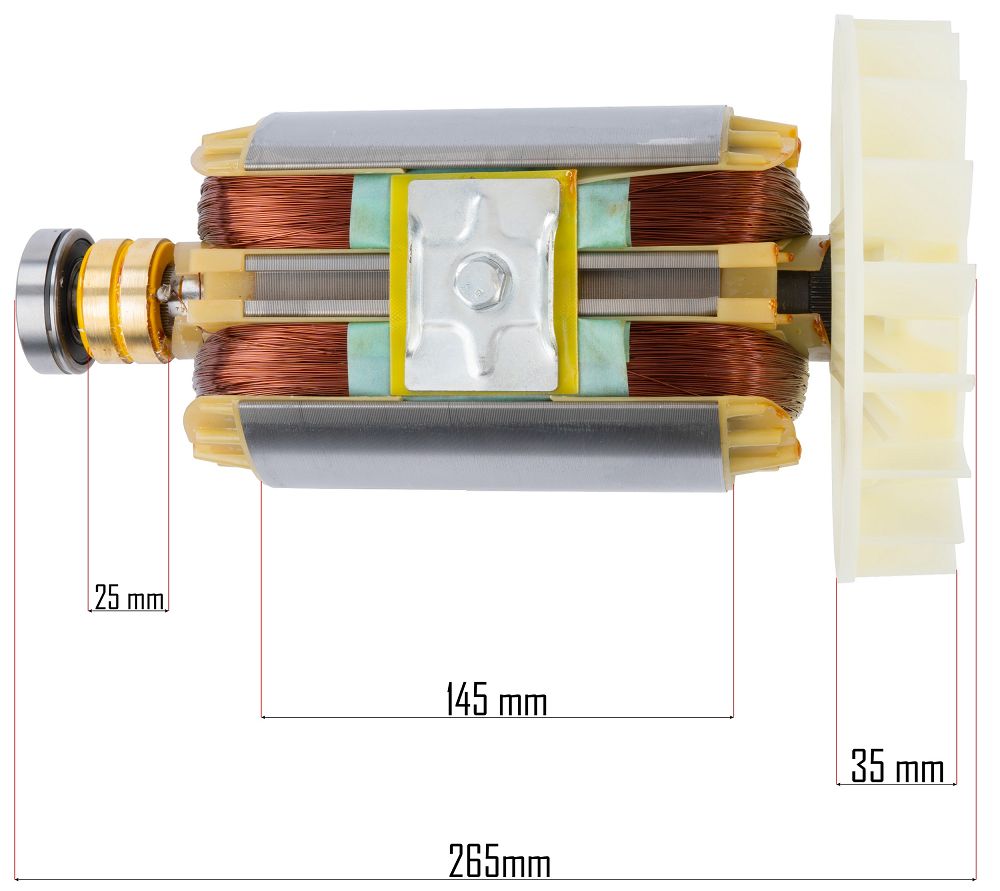 Розміри ротора для генератора PM-AGR-7500