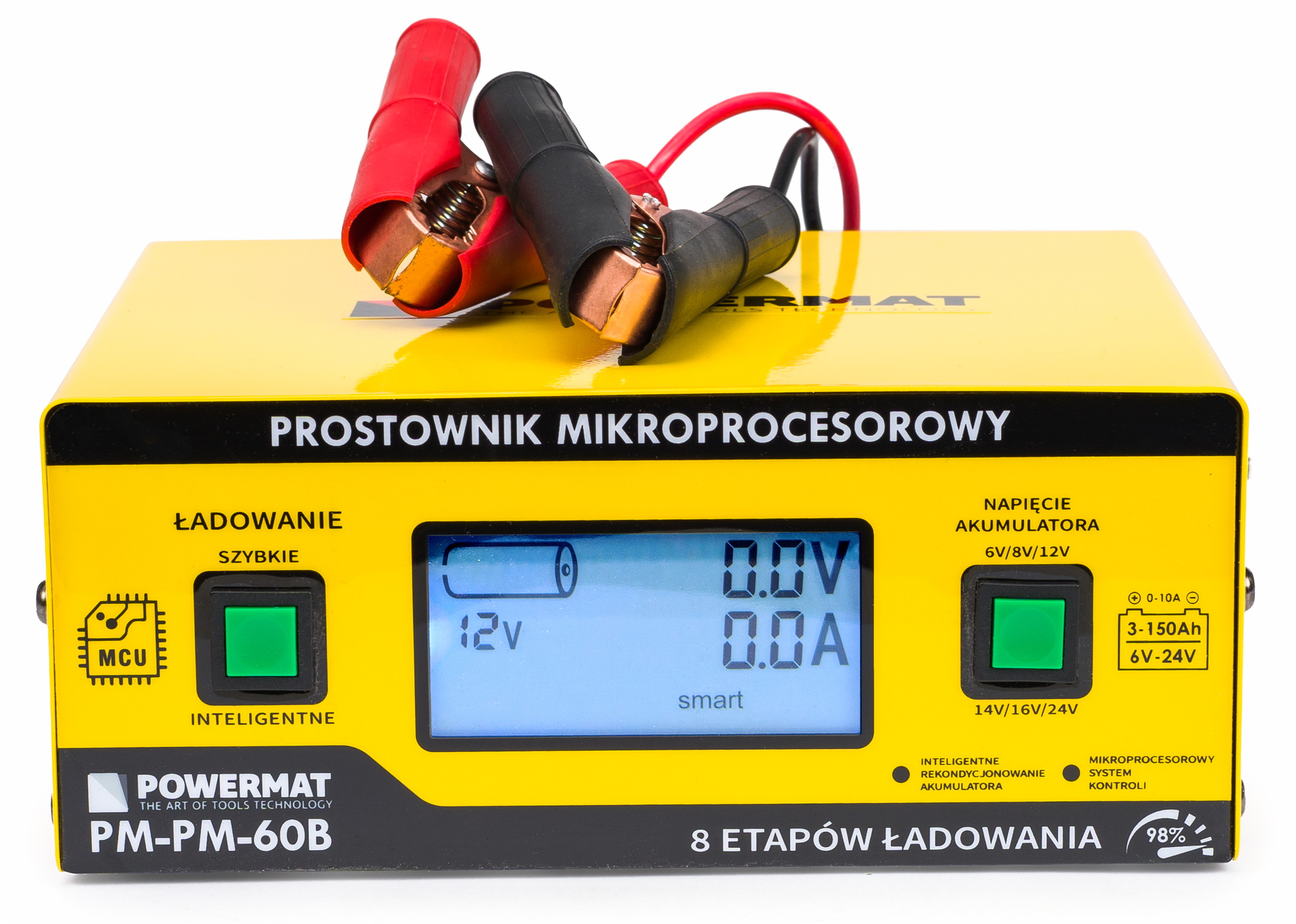 Batériový mikroprocesorový usmerňovač 6V - 24V PM-PM-60B