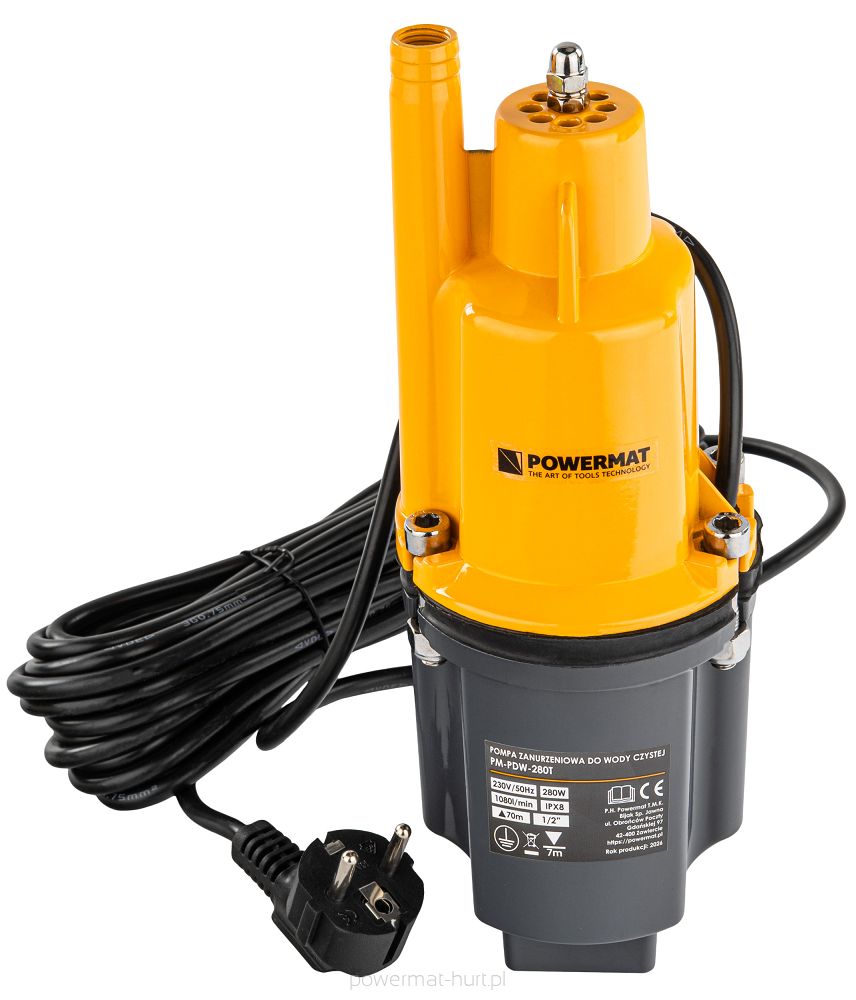 POMPA MEMBRANOWA DO WODY PM-PDW-280T