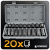 NASADKI UDAROWE (ZESTAW 20el.) 10-19mm 1/2 PM-ZNU-1019T - 11