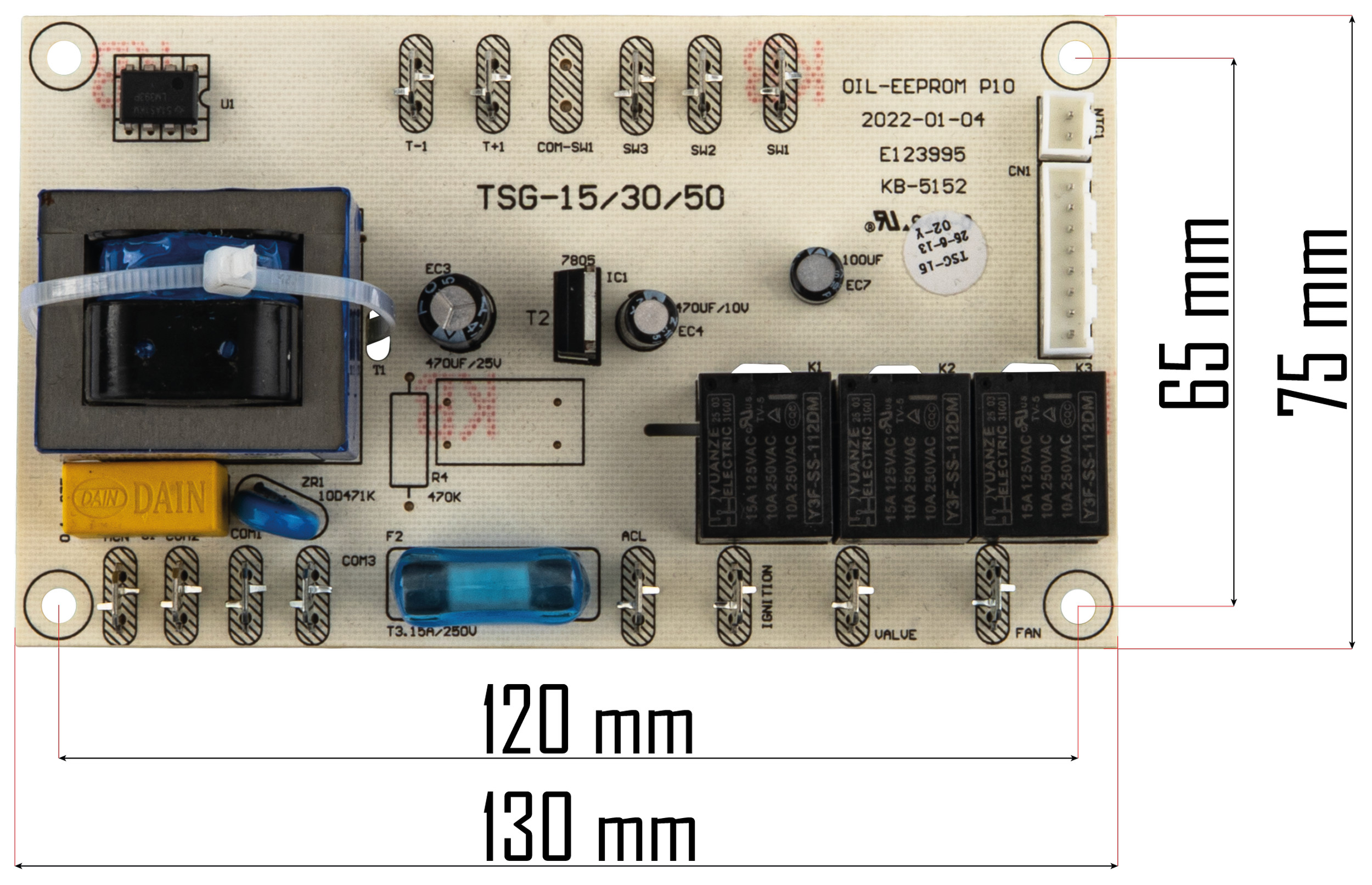 DESKA ELEKTRONIKY PRO OHŘÍVAČ PM-NAG-25GLN-PCB