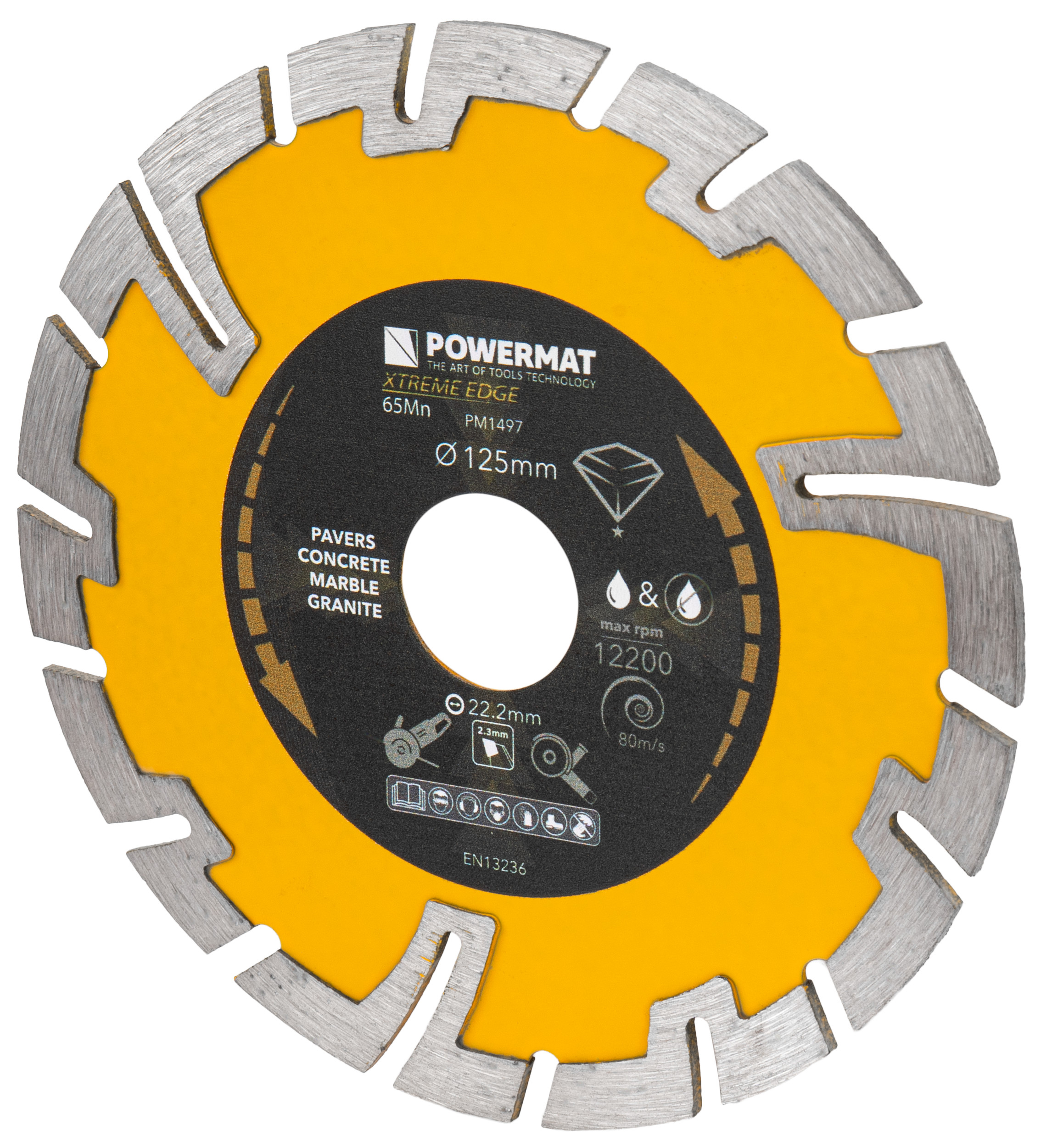 DIAMANTOVÝ SEGMENTOVÝ KOTOUČ 125MM PM-TDCS-1254T
