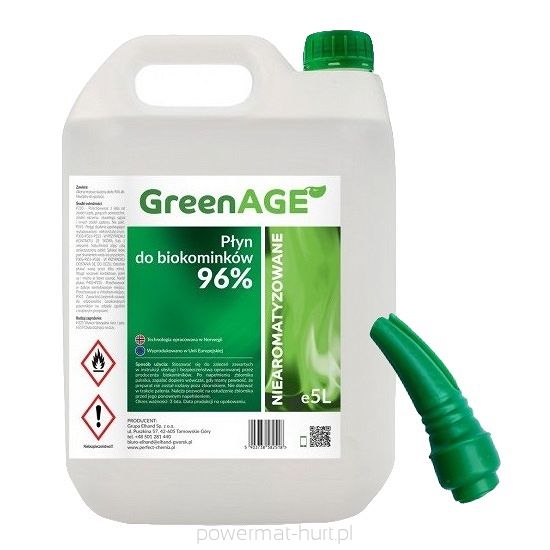 Biopaliwo GREENAGE niearomatyzowane 5L Z LEJKIEM