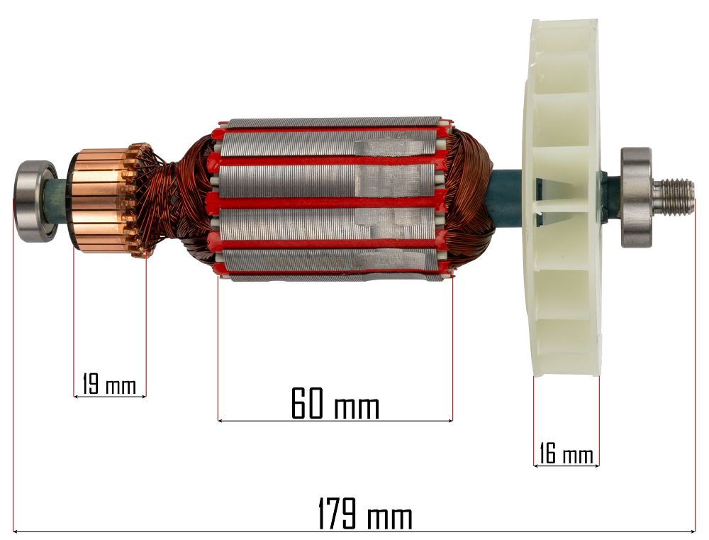 Розміри ротора PM-GGE-2000M-WI