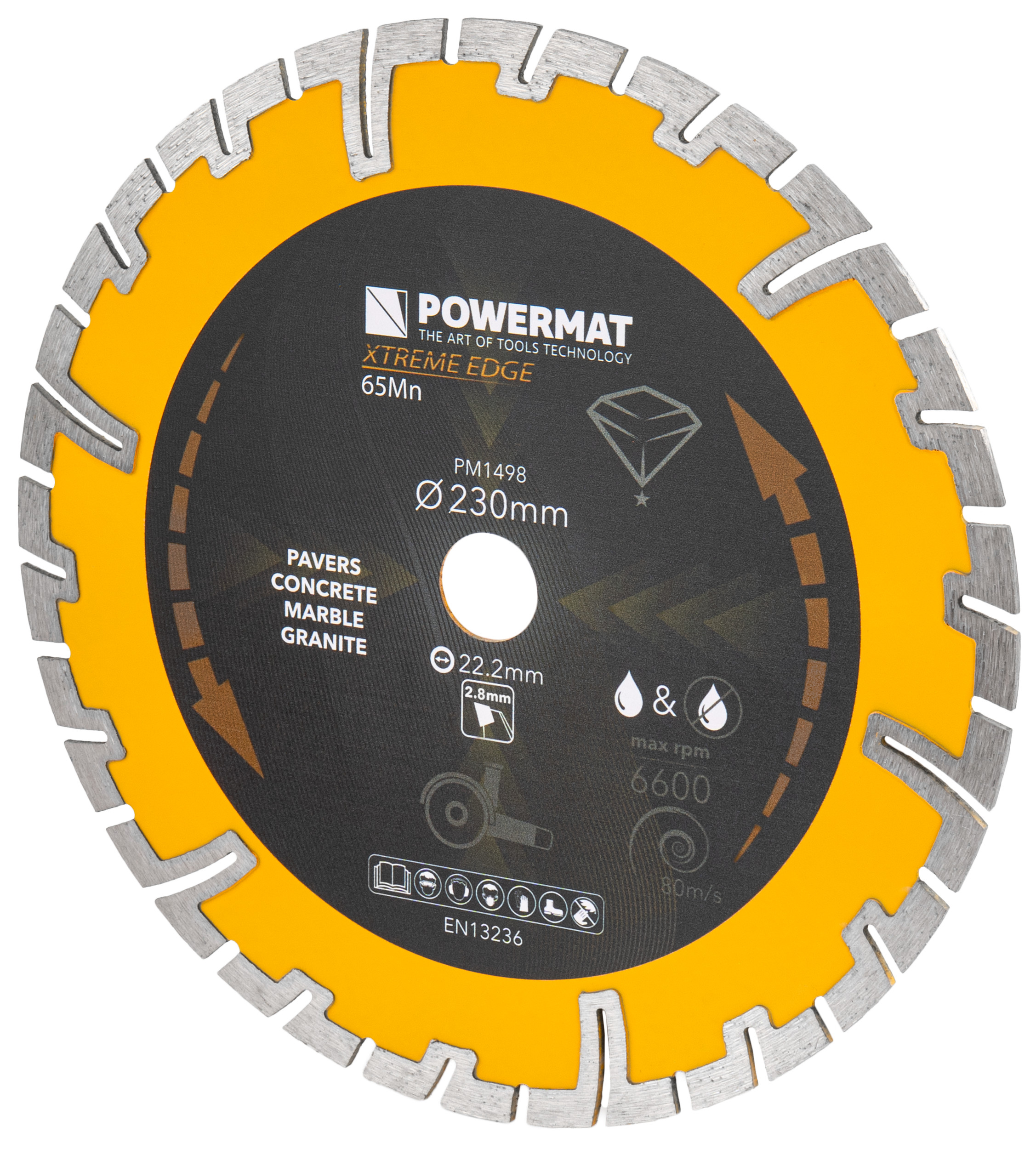 DIAMANTOVÝ KOTOUČ SEGMENTOVÝ 230MM PM-TDCS-2303T
