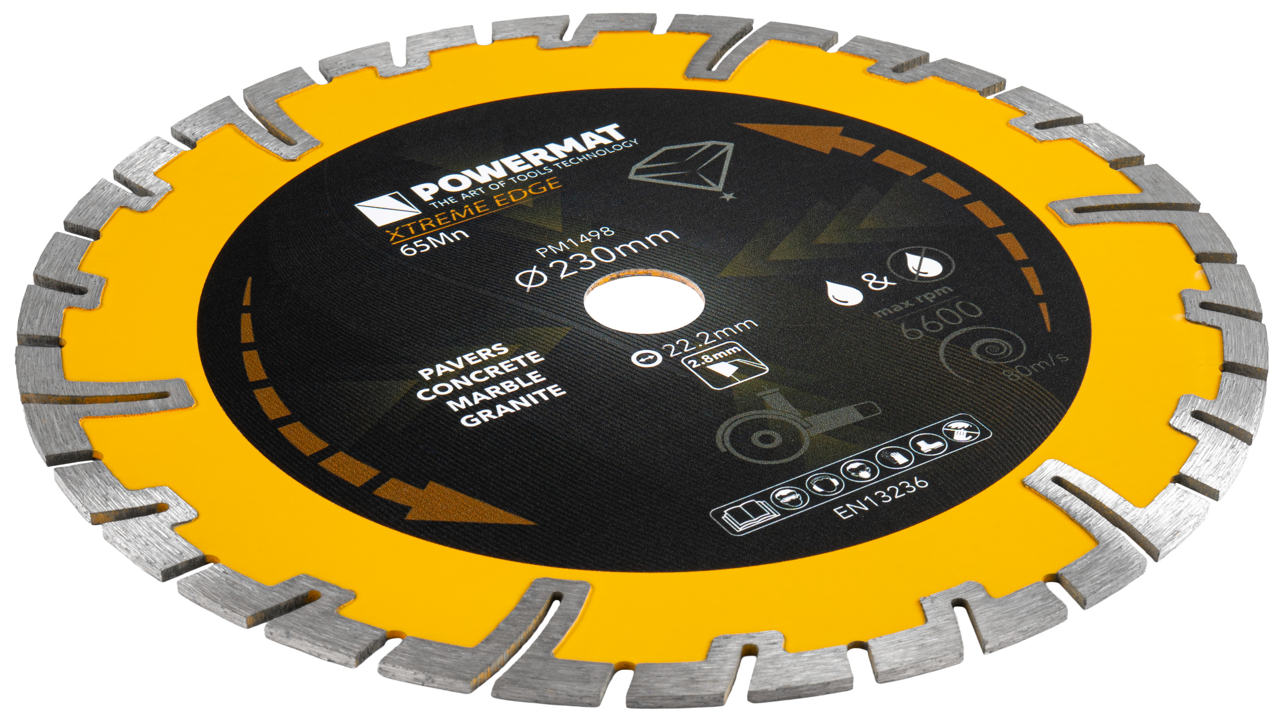 DIAMANTOVÝ KOTOUČ SEGMENTOVÝ 230MM PM-TDCS-2303T