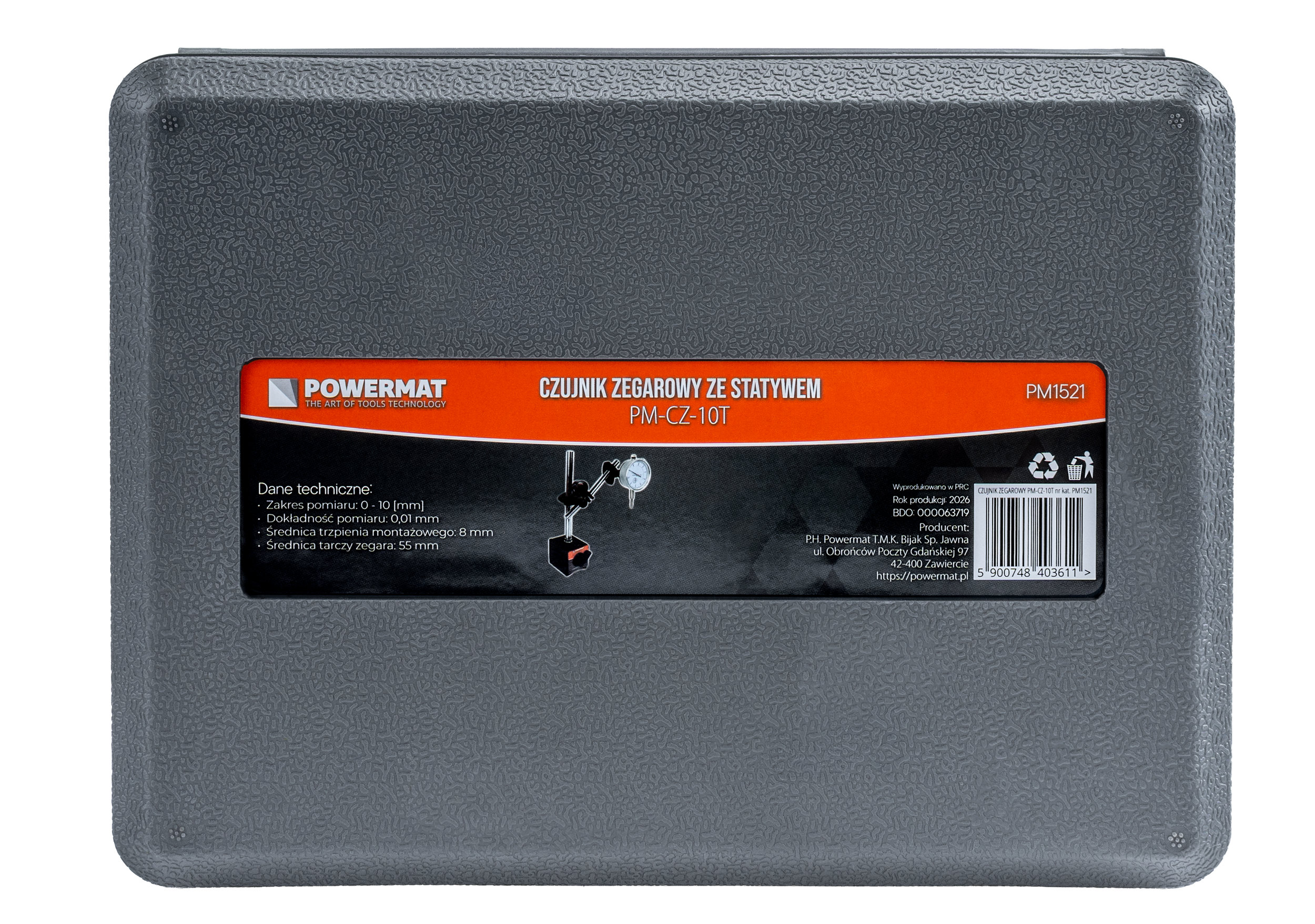ČÍSELNÍKOVÝ ÚCHYLKOMĚR MAGNETICKÝ STOJAN 0-10mm PM-CZ-10T