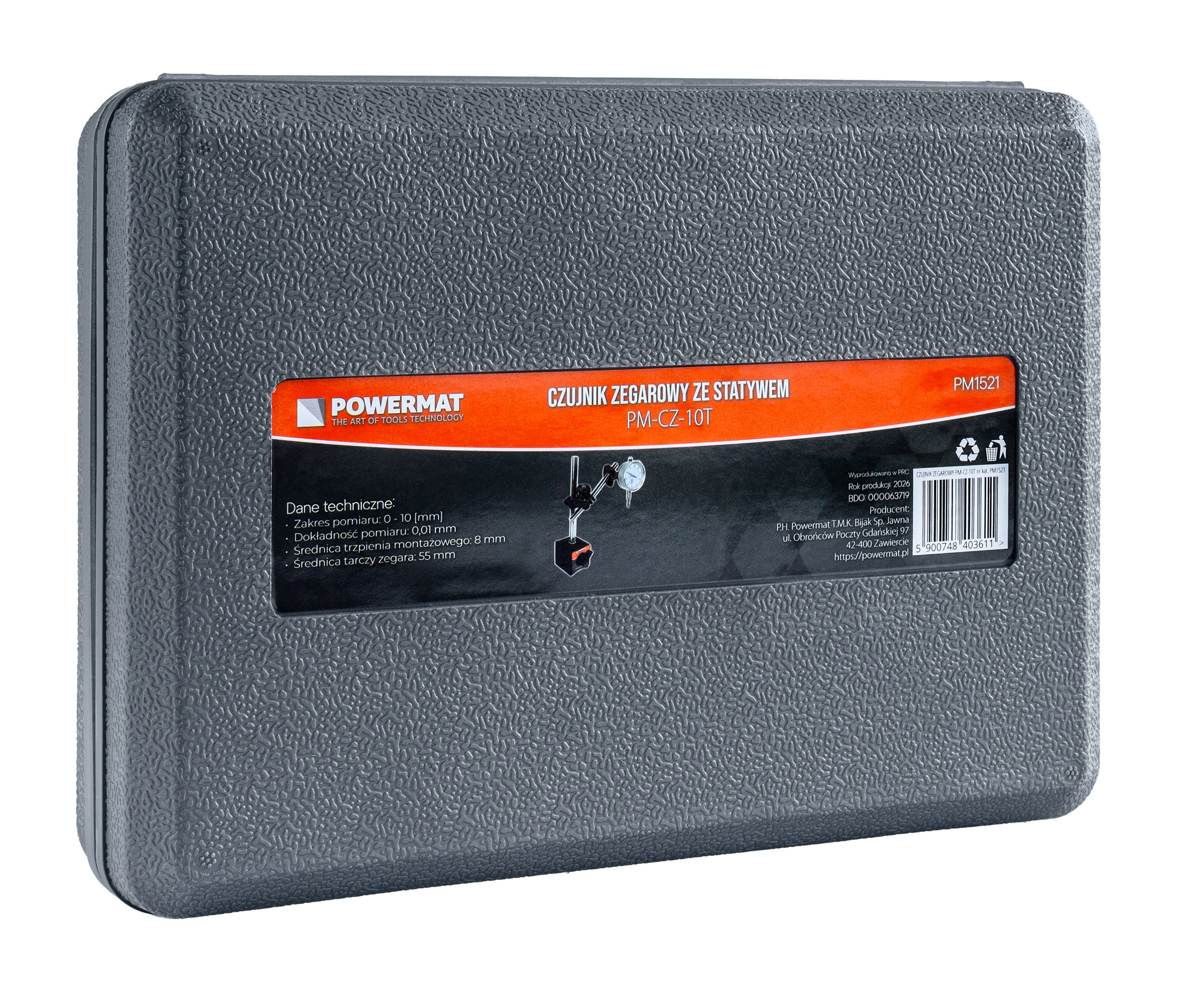 ČÍSELNÍKOVÝ ÚCHYLKOMĚR MAGNETICKÝ STOJAN 0-10mm PM-CZ-10T