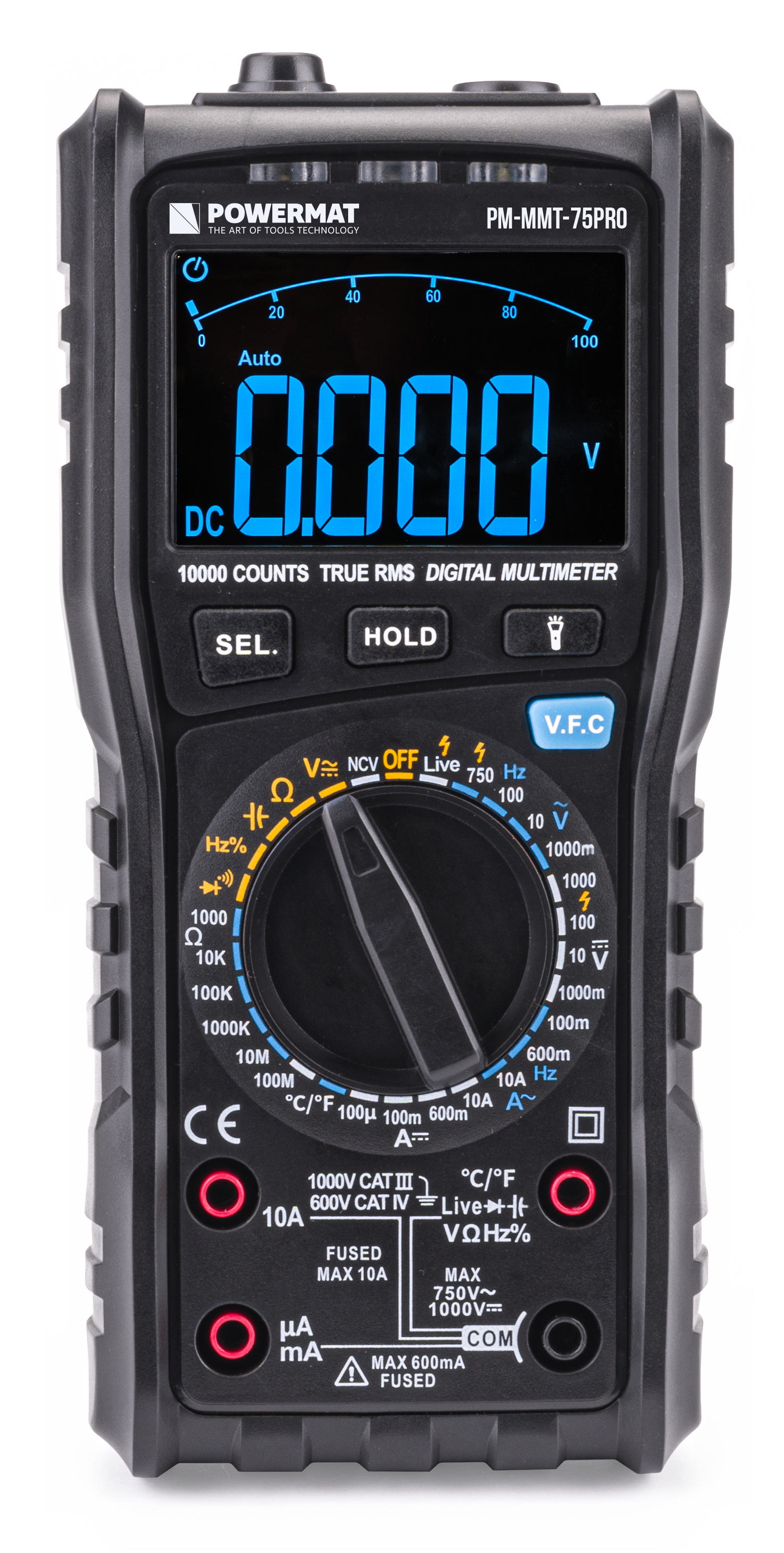 DIGITÁLNY MULTIMETER ELEKTRICKÝ MERAČ PRÚDU LCD PM-MMT-75PRO